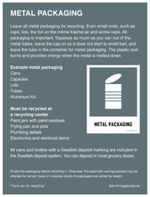 Load image into Gallery viewer, Information Sign Metal Packaging
